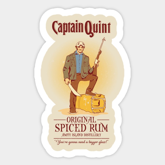 Captain Quint Spiced Rum Sticker by kentcribbs